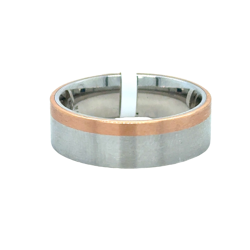 Precious Metal (No Stones) Wedding Bands - Men'