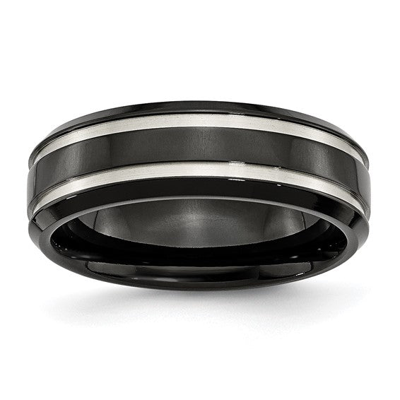 Precious Metal (No Stones) Wedding Bands - Men'