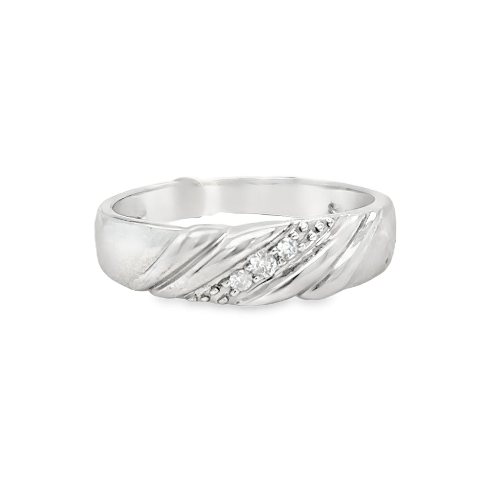 Diamond Wedding Bands - Men'