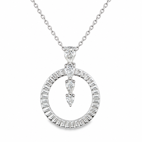 Lab Diamond Pendants/ Necklace
