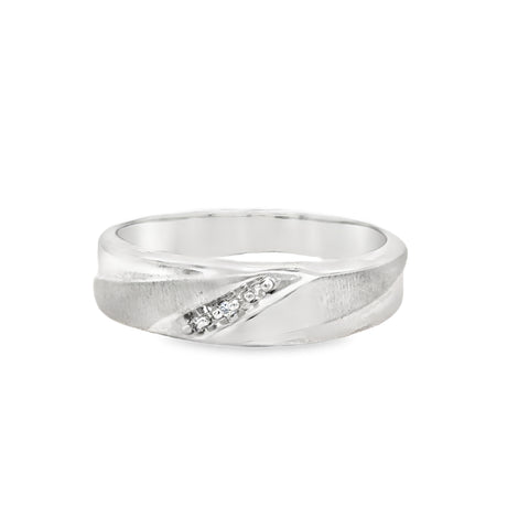 Precious Metal (No Stones) Wedding Bands  -  Men'