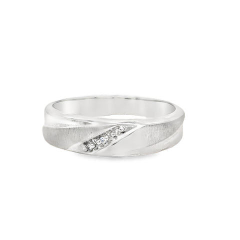 Precious Metal (No Stones) Wedding Bands  -  Men'