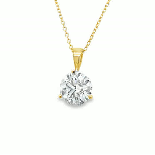 Lab Diamond Pendants/ Necklace