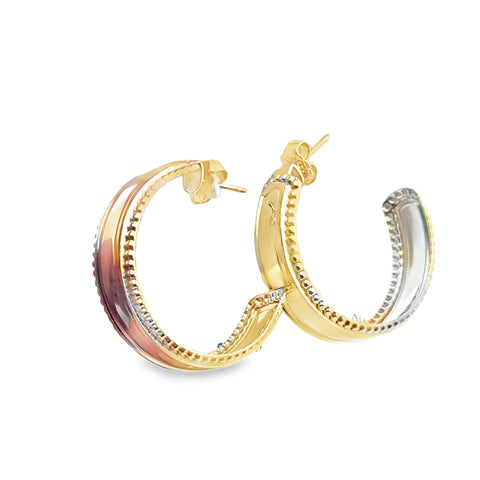 Precious Metal (No Stones) Earring
