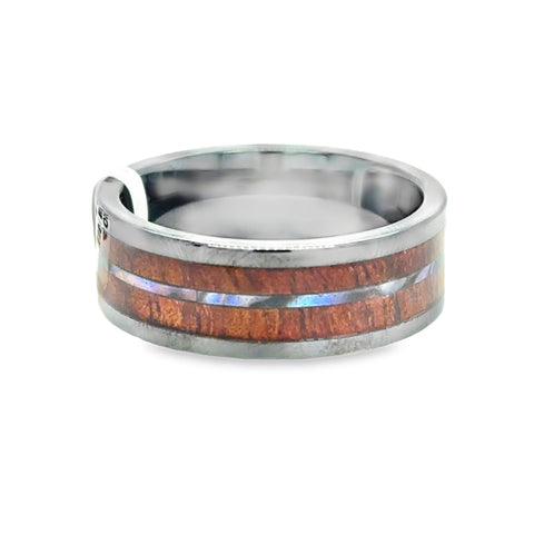 Precious Metal (No Stones) Wedding Bands  -  Men'