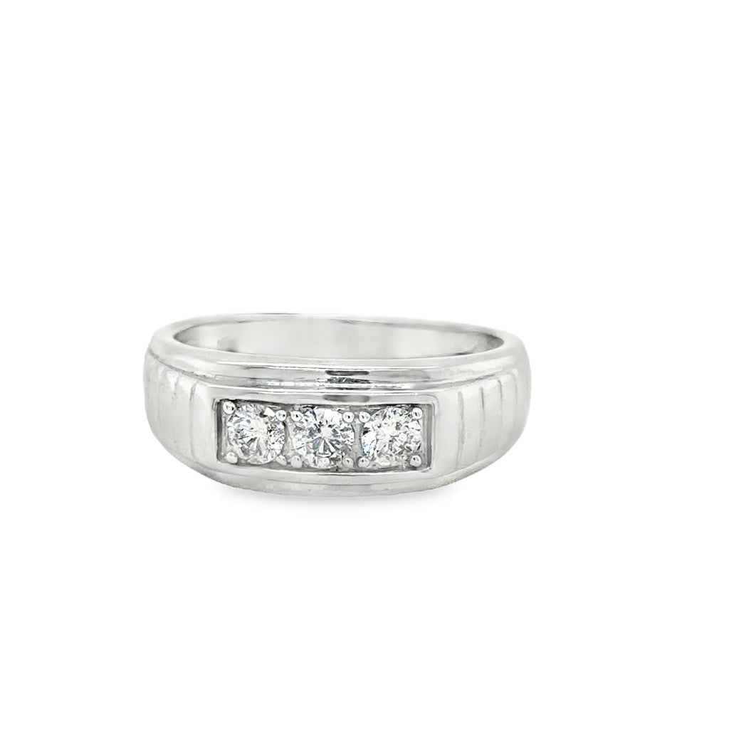 Diamond Wedding Bands - Men'