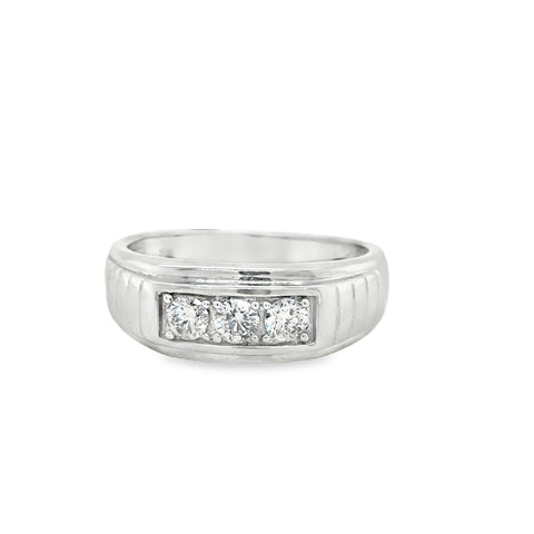 Diamond Wedding Bands - Men'