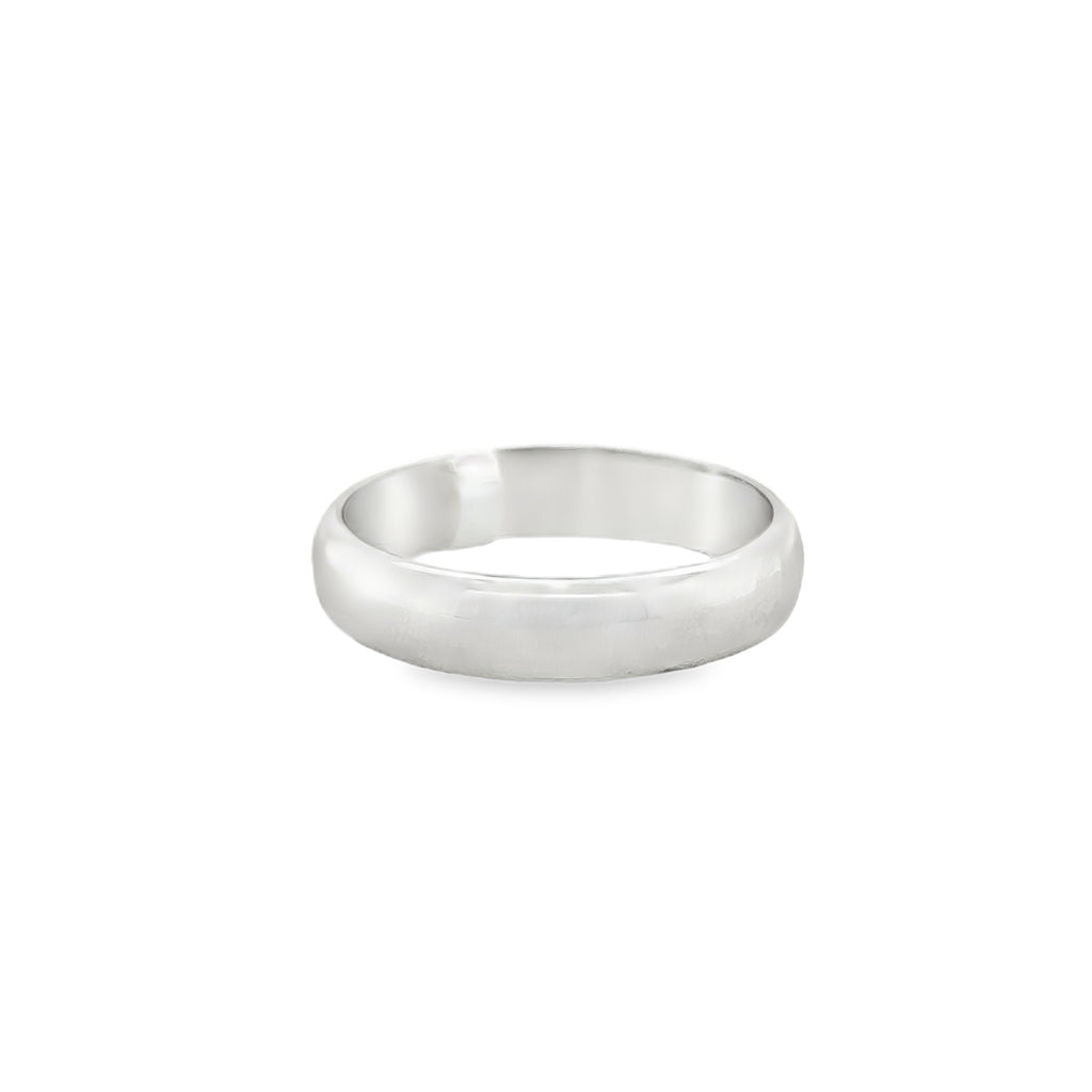 Precious Metal (No Stones) Wedding Bands  -  Men'