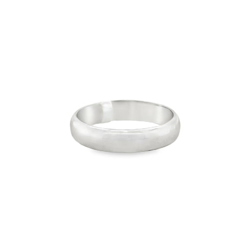 Precious Metal (No Stones) Wedding Bands  -  Men'