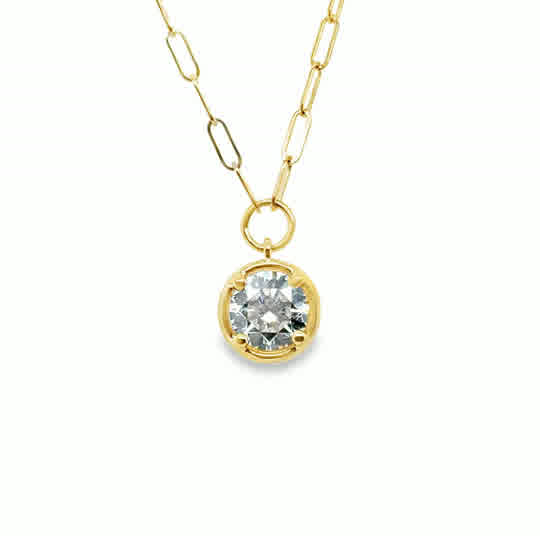 Lab Diamond Pendants/ Necklace