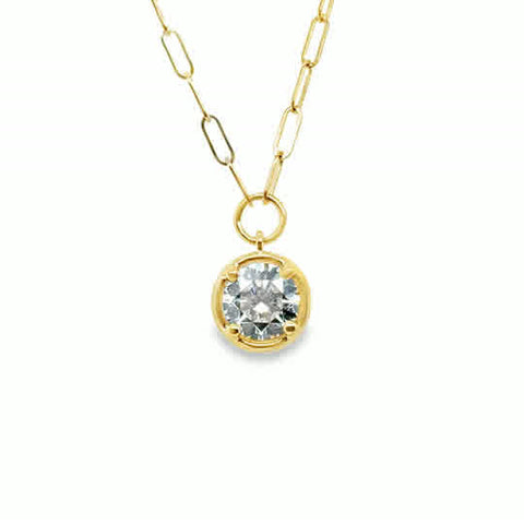 Lab Diamond Pendants/ Necklace