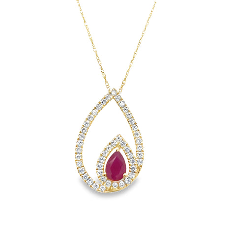 Colored Stone Pendant
