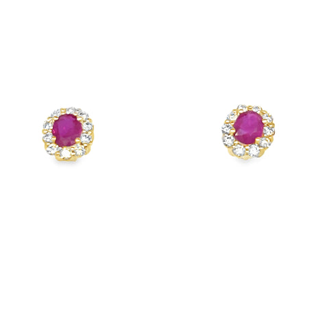 Colored Stone Earring
