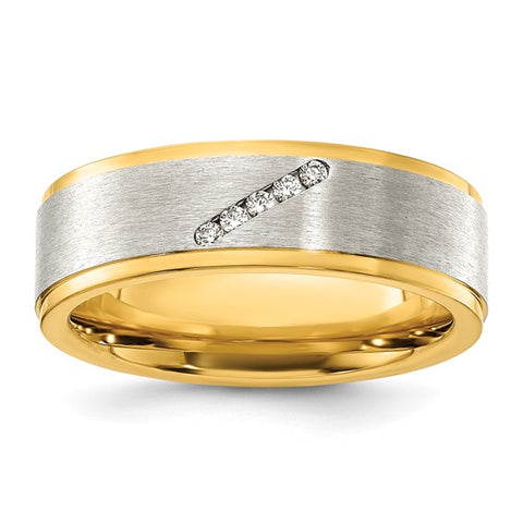 Precious Metal (No Stones) Wedding Bands  -  Men'