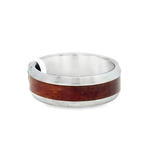 Precious Metal (No Stones) Wedding Bands  -  Men'