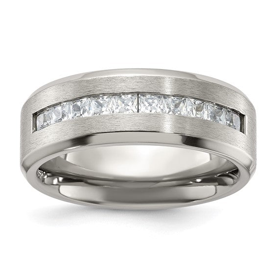 Precious Metal (No Stones) Wedding Bands  -  Men'