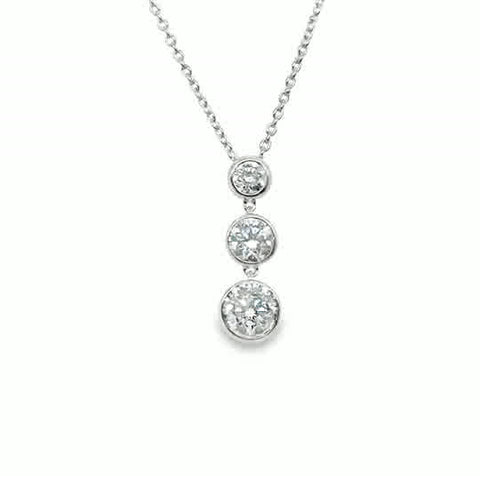 Lab Diamond Pendants/ Necklace