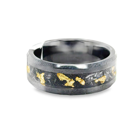 Precious Metal (No Stones) Wedding Bands  -  Men'