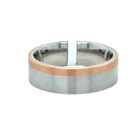 Precious Metal (No Stones) Wedding Bands  -  Men'