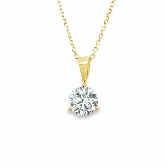 Lab Diamond Pendants/ Necklace
