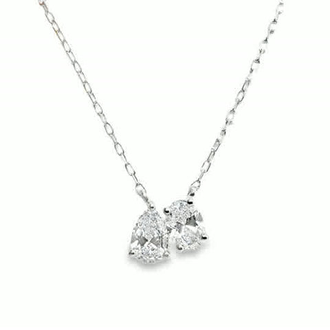 Lab Diamond Pendants/ Necklace