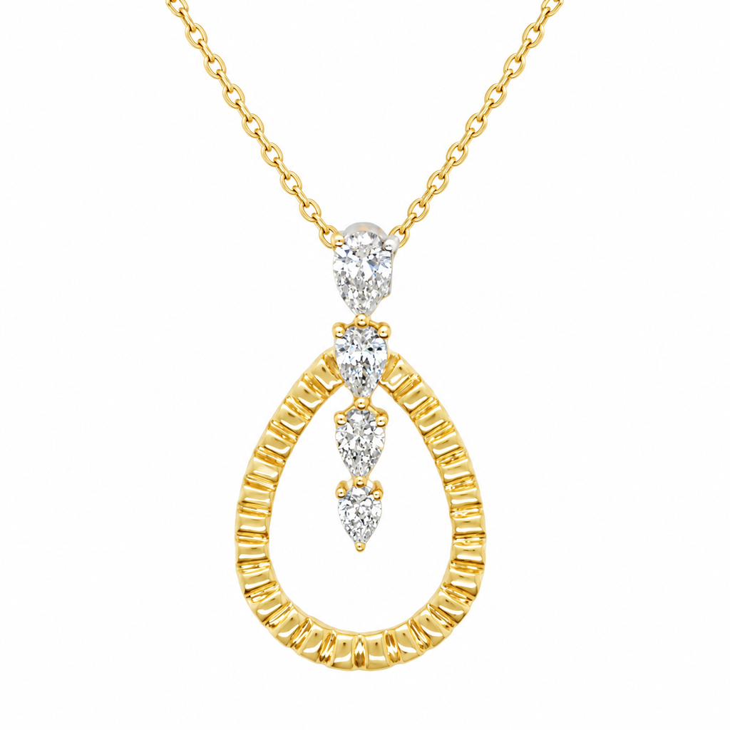 Lab Diamond Pendants/ Necklace