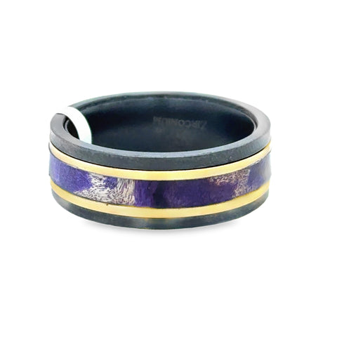 Precious Metal (No Stones) Wedding Bands  -  Men'