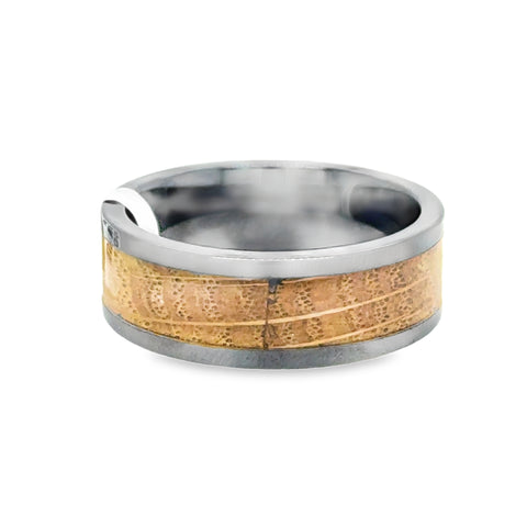 Precious Metal (No Stones) Wedding Bands  -  Men'