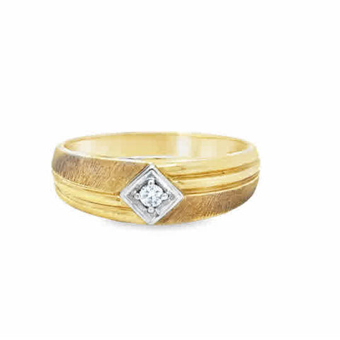 Diamond Wedding Bands - Men'