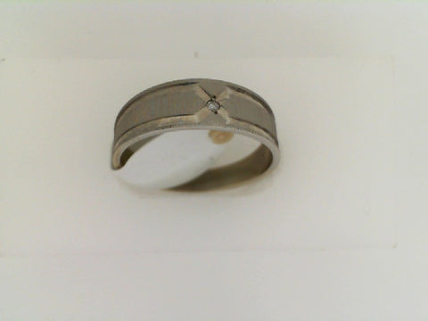 Precious Metal (No Stones) Wedding Bands  -  Men'