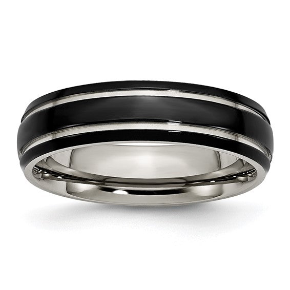 Precious Metal (No Stones) Wedding Bands  -  Men'