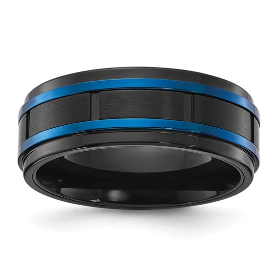 Precious Metal (No Stones) Wedding Bands  -  Men'