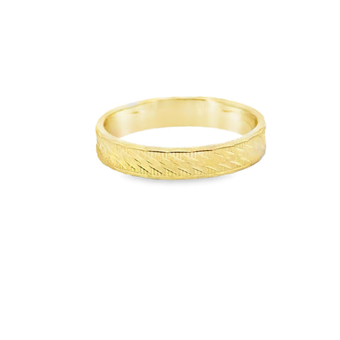 Precious Metal (No Stones) Wedding Bands  -  Men'