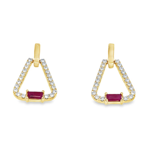 Colored Stone Earring