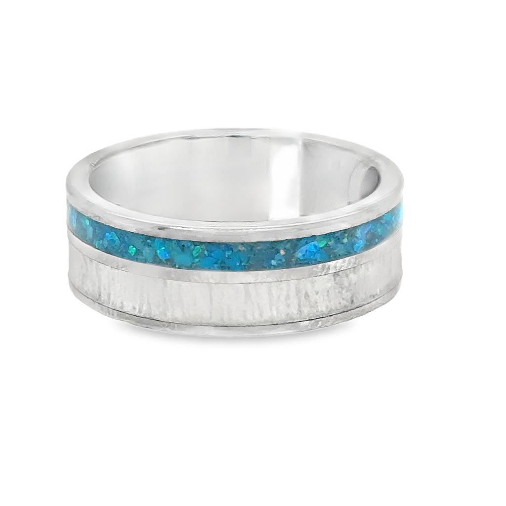 Precious Metal (No Stones) Wedding Bands  -  Men'