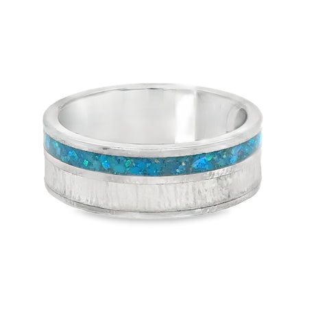 Precious Metal (No Stones) Wedding Bands  -  Men'