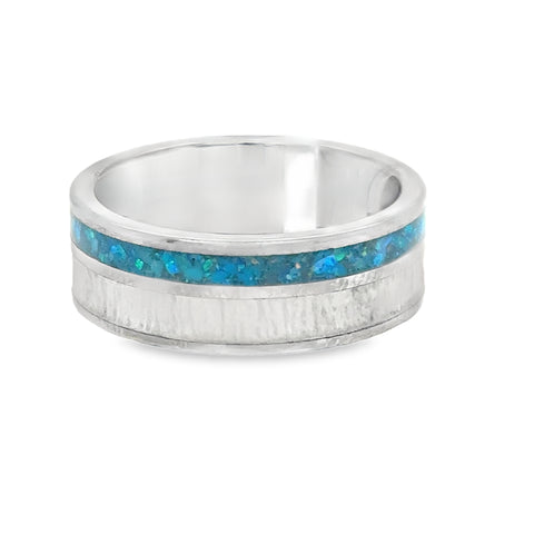 Precious Metal (No Stones) Wedding Bands  -  Men'