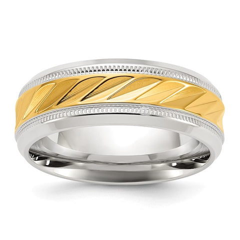 Precious Metal (No Stones) Fashion Rings - Men'