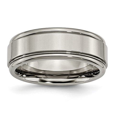Precious Metal (No Stones) Wedding Bands  -  Men'