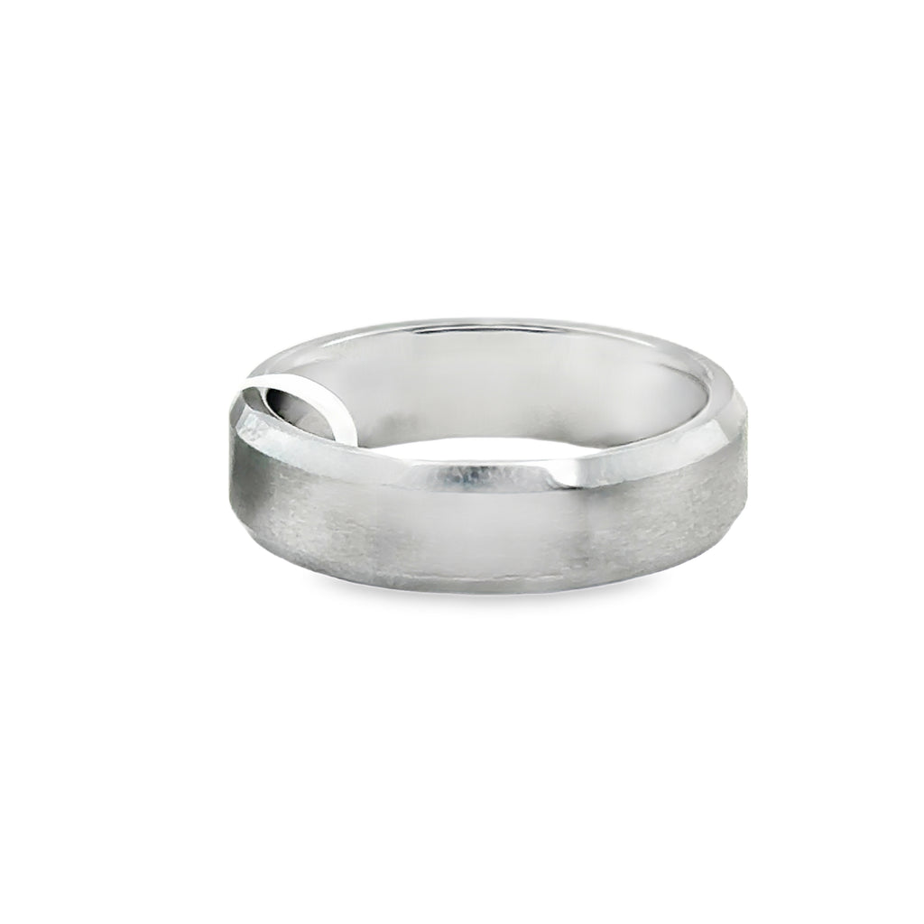 Precious Metal (No Stones) Wedding Bands  -  Men'