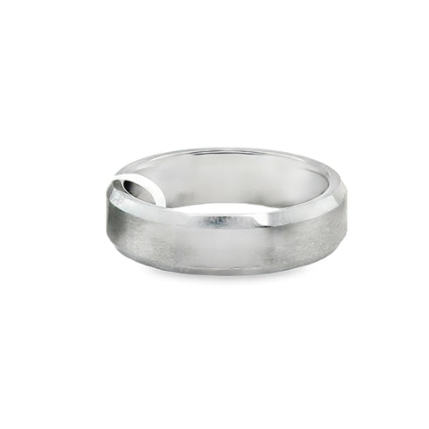 Precious Metal (No Stones) Wedding Bands  -  Men'