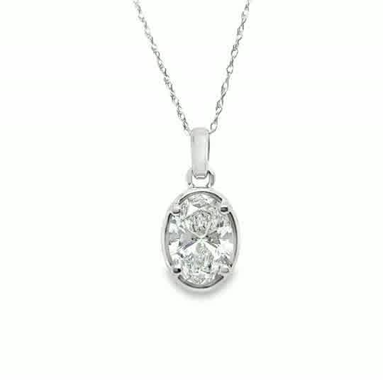 Lab Diamond Pendants/ Necklace